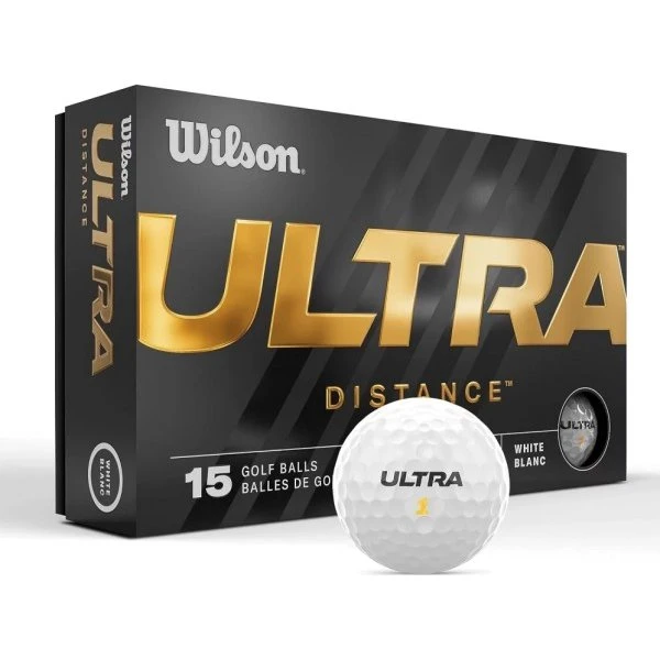 Wilson Ultra Distance Golfbälle 15 Stück Weiß