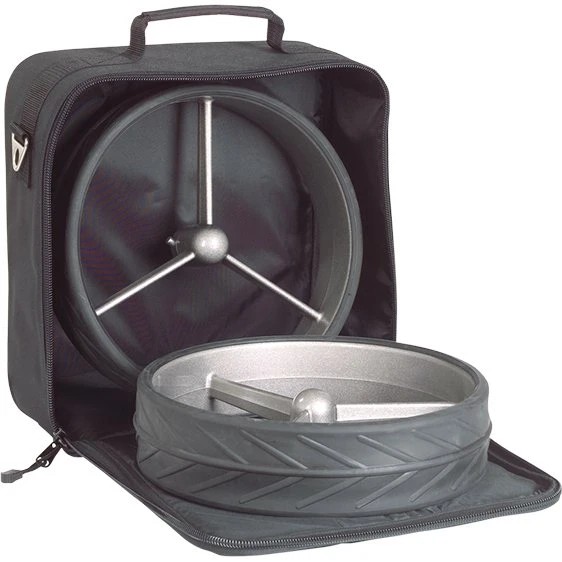 JuCad Rädertasche 34x34cm schwarz