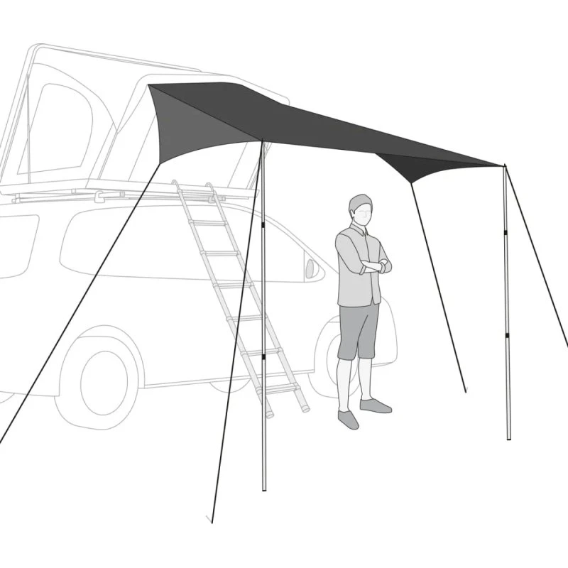 Qeedo Freedom Tarp schwarz 3x3m