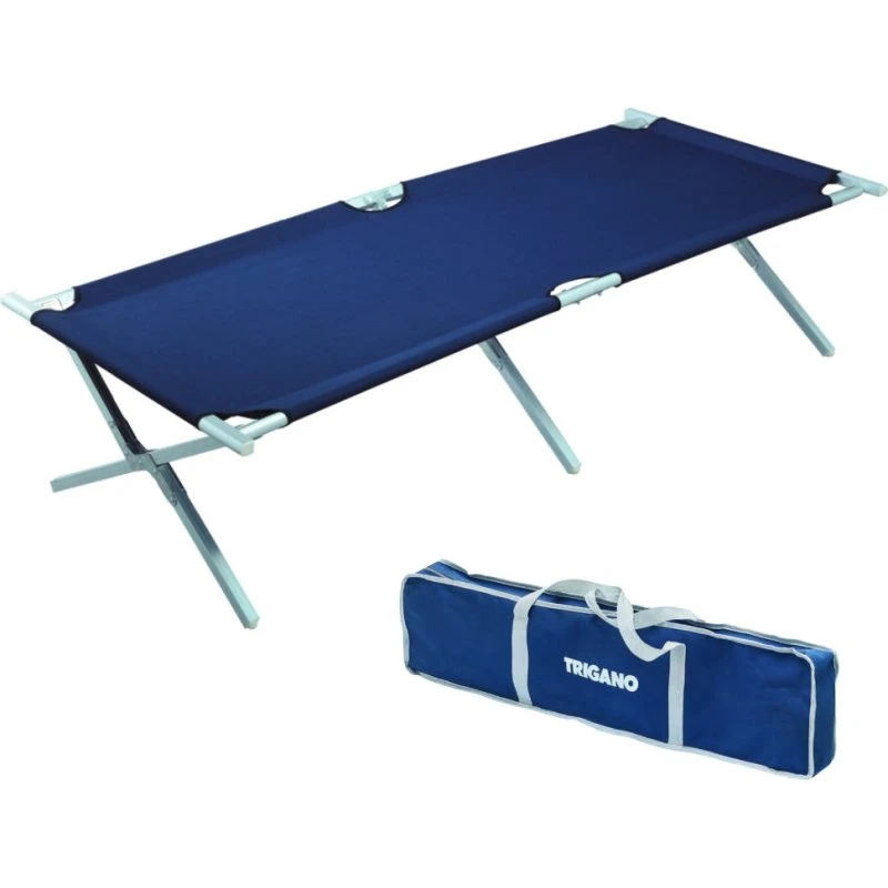 Trigano Alu-Feldbett 190x66 cm blau, 5 kg, 100 kg Belastbarkeit