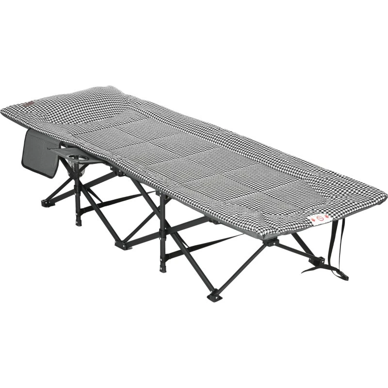 Outsunny Sonnenliege 84G-062V00BK schwarz, faltbar, 68x186 cm