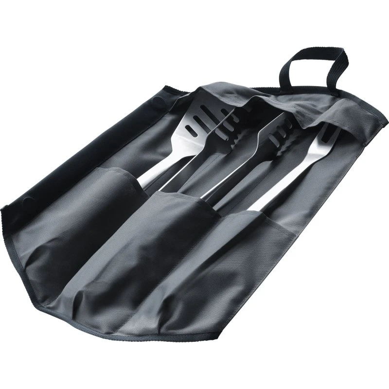 Enders Premium Grillbesteck Edelstahl 3er-Set mit Tasche