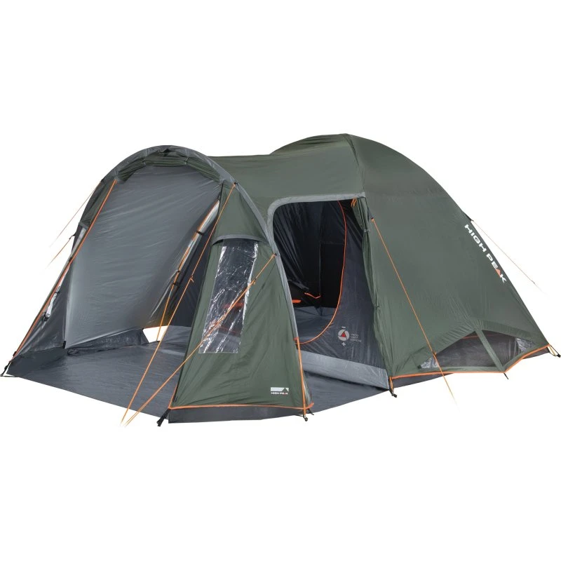 High Peak Kuppelzelt Tessin 4.1, 4-Personen, Vorbau, PFC-frei
