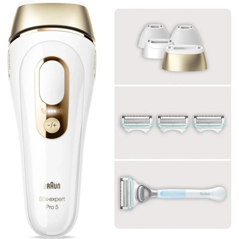 Braun Silk-expert Pro 5 PL5358 IPL-Haarentferner mit 3 Aufsätzen