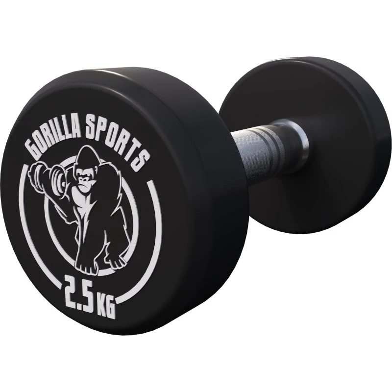 GymPro Kurzhantel Gummi 2,5–40 kg
