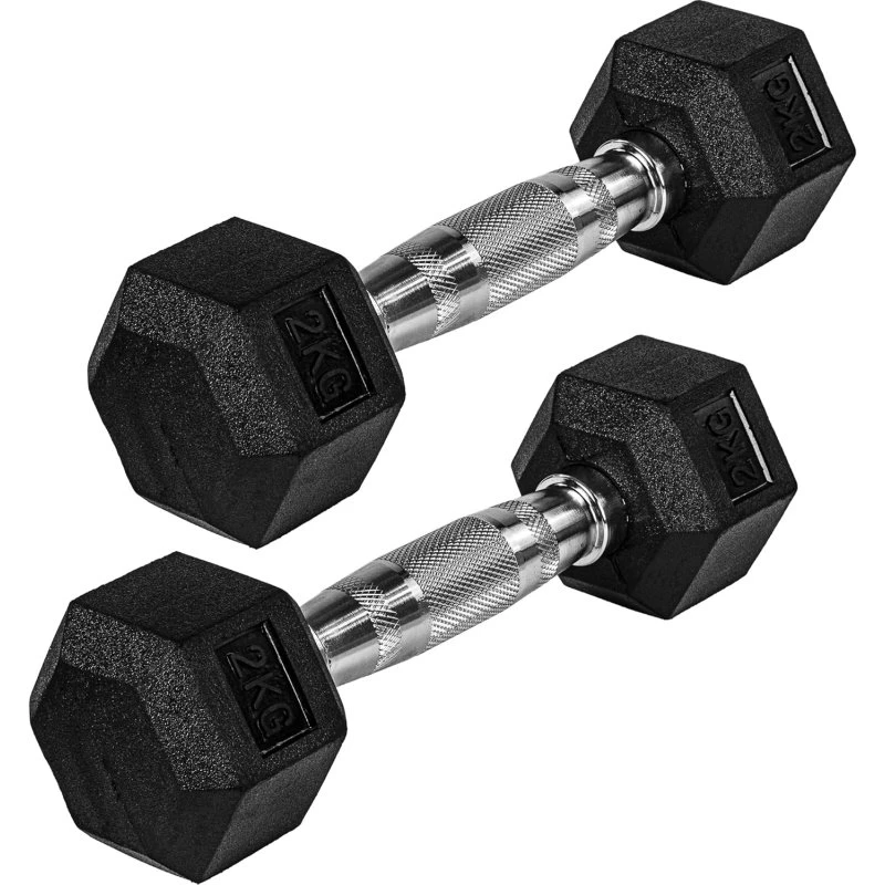 Movit® 4 kg (2 x 2 kg) Hexagon Kurzhantel Set 4–60 kg