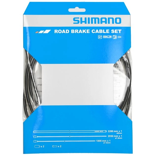 Shimano SLR Bremszug Set Edelstahl schwarz