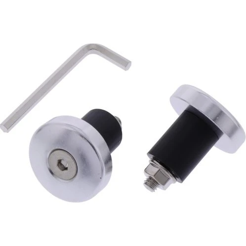 JMT Mini-Lenkerenden Alu silber 17mm