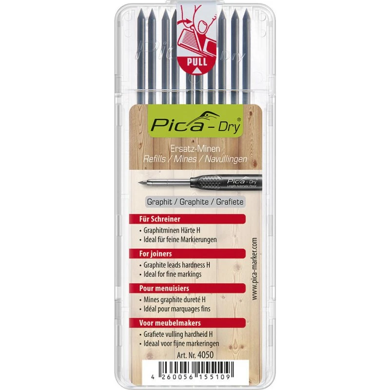 Pica DRY Ersatzminen H, 10 Stück