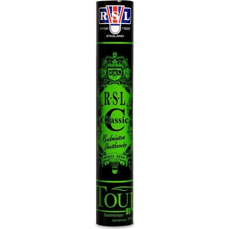 RSL Tourney Classic 77 Naturfederball 12er Dose weiß
