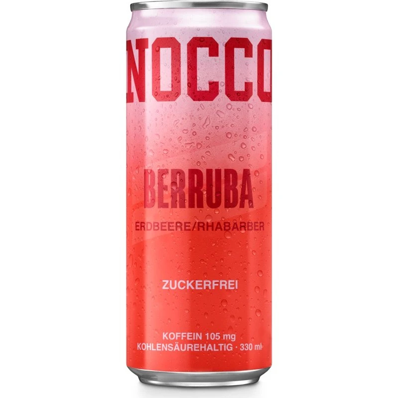 NOCCO Berruba Erdbeere-Rhabarber Energy-Drink