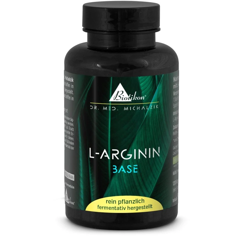 L-Arginin Base 120 Kapseln – 2600 mg Tagesdosis