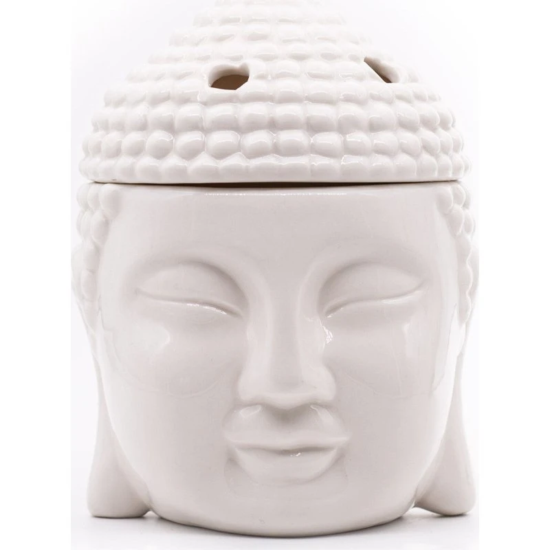 Candle Brothers Teelicht-Duftlampe Buddha, weiß, 12,5 x 16 x 13 cm