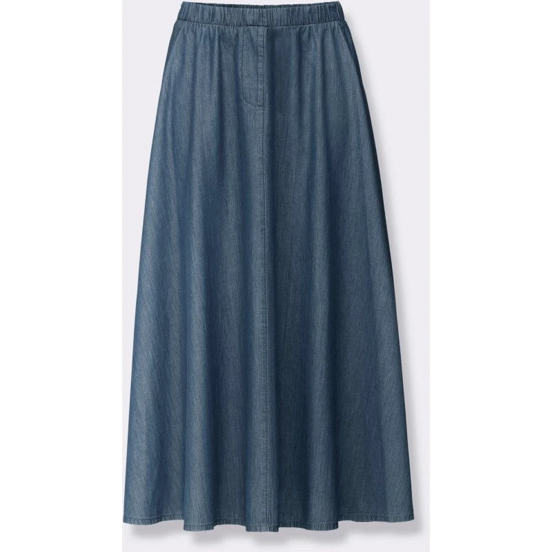 MANGO Jeans-Rock in blue-stone-washed
