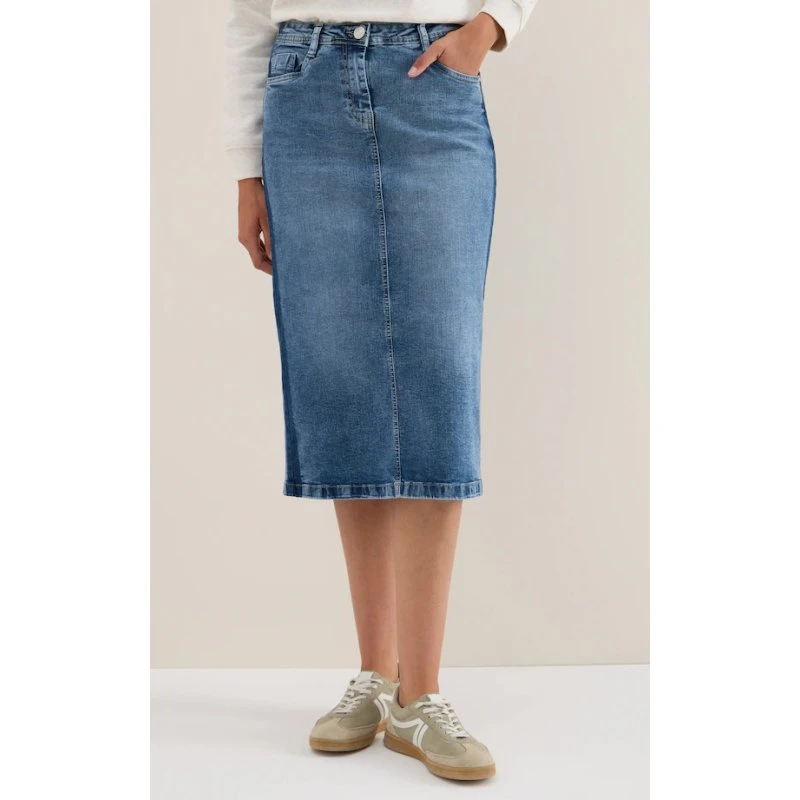 Cecil Jeansrock aus Baumwolle mit Stretchanteil