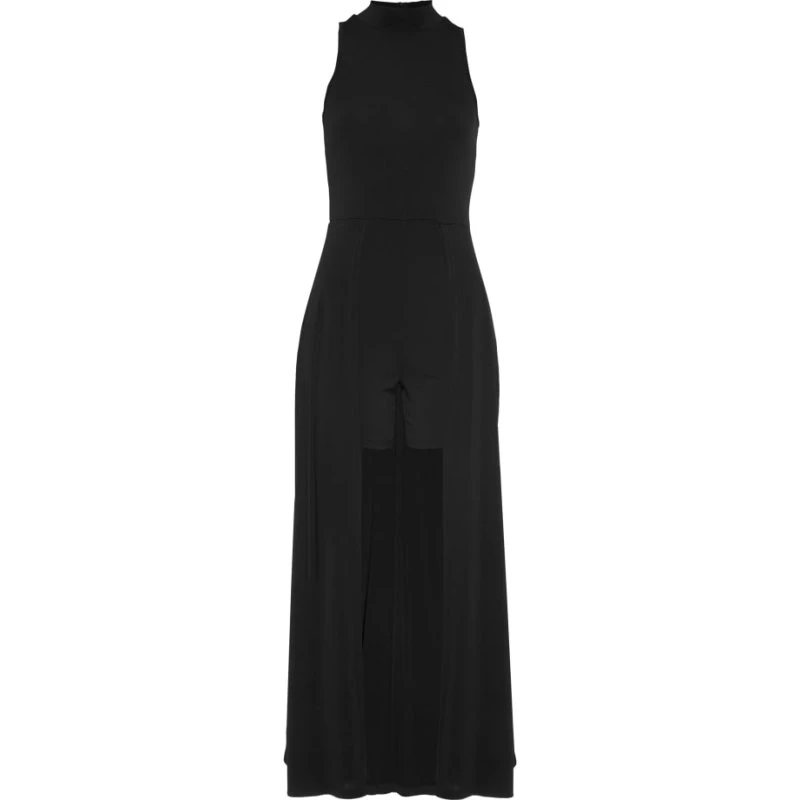 Melrose Jumpsuit schwarz 2in1 mit Stehkragen
