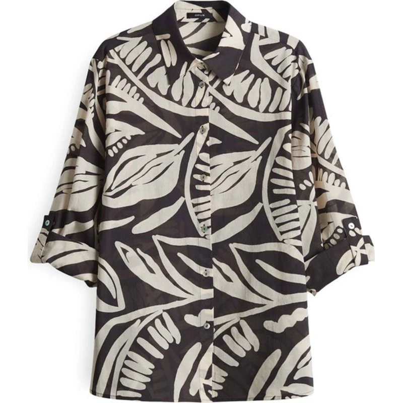 Opus Jumpsuit – Weicher All-Over-Print mit Gummibund