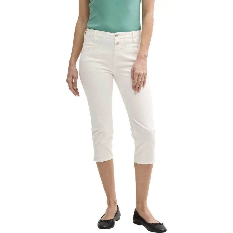 Tom Tailor TTKATE Slim Capri Jeans whisper white