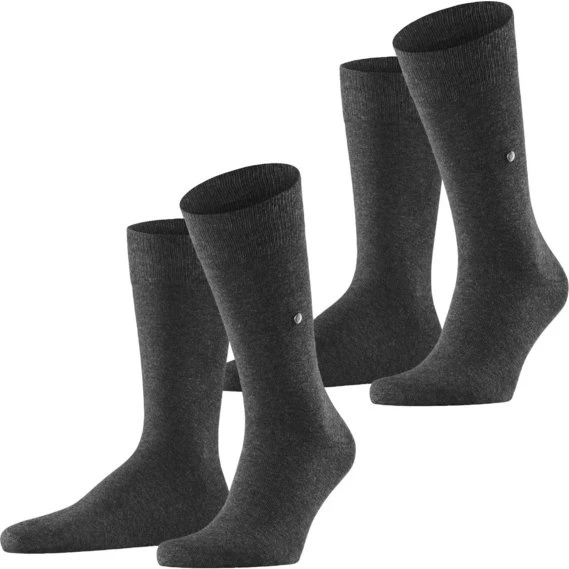 Burlington Everyday 2-Pack Herren Socken, light denim