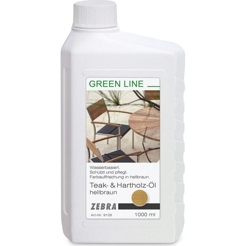 Zebra Teak Öl hellbraun 1000 ml