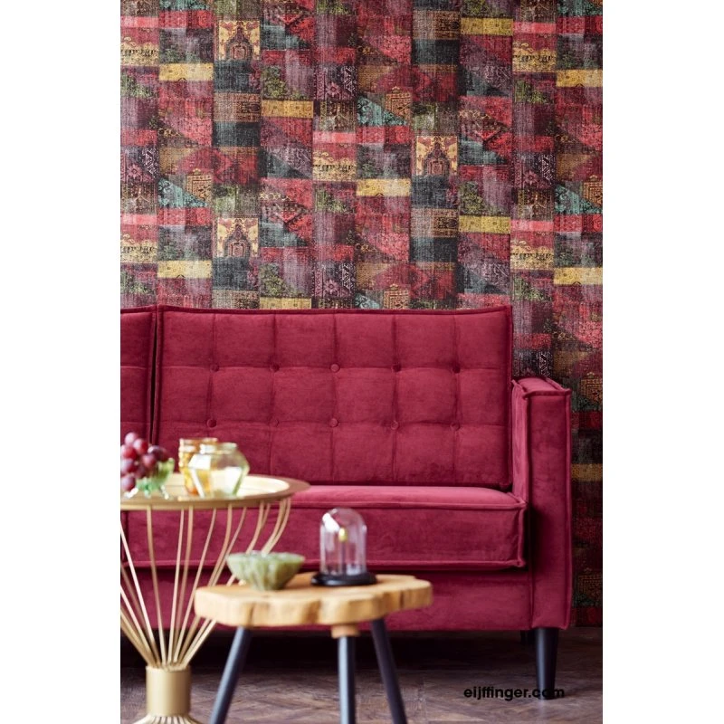 Eijffinger Tapete Rana Rot, 0,52 x 10 m