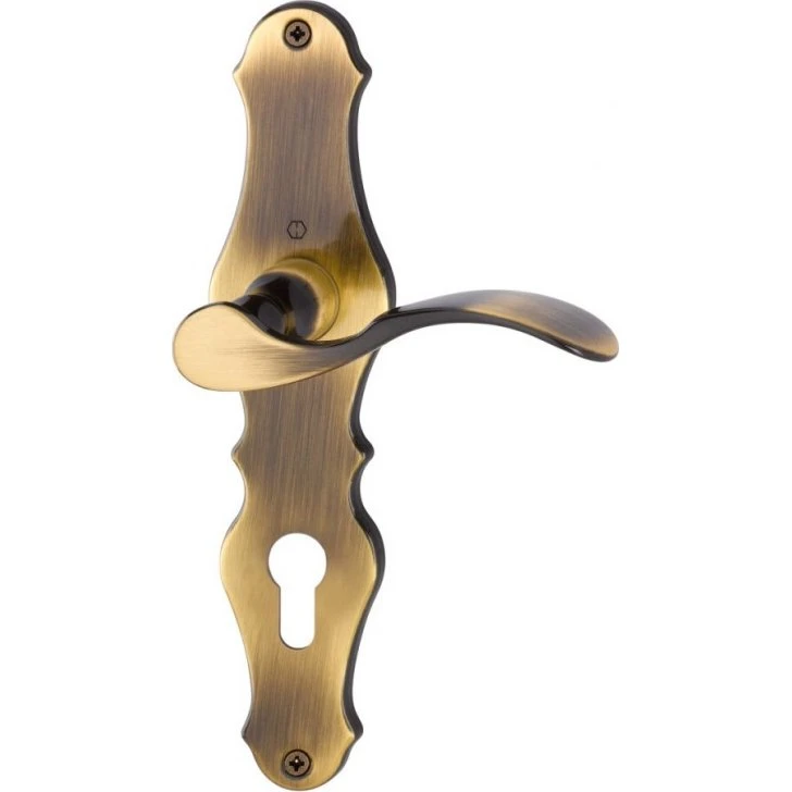 HOPPE Drückergarnitur Weimar M112SLN/2007, Messing, Langschild