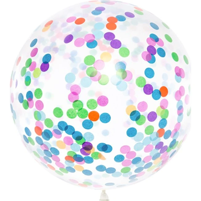 XXL Ballon Konfetti Bunt 1 m