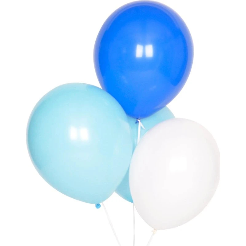 My little day Latexballons 10er-Set hellblau-weiß