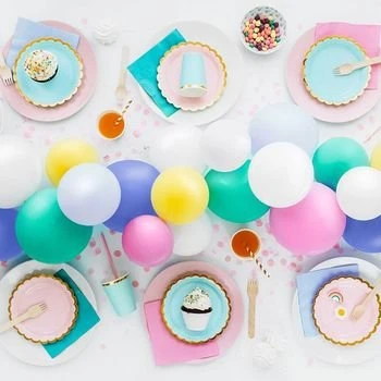 Eco Luftballons Naturkautschuk 30cm 10 Stück Pastellmint