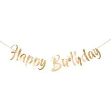 HBD Luxury Gold Letter Garland 1m