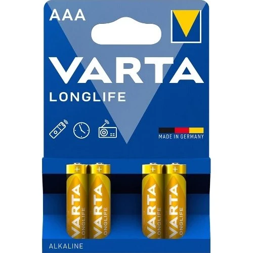 VARTA Alkaline Batterie Longlife AAA (LR03) 4er Pack