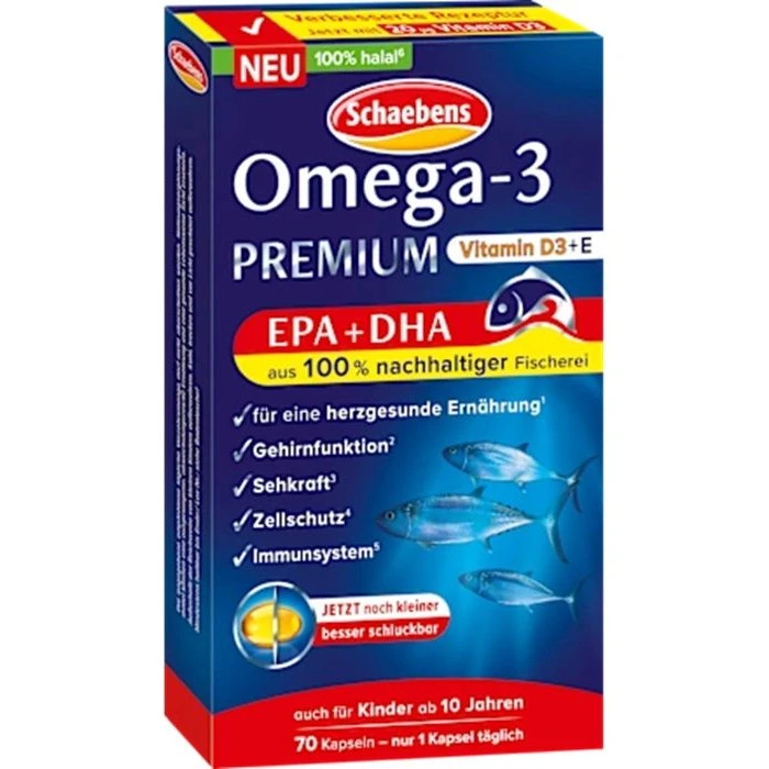 Schaebens Omega-3 Premium Lachs 70 Kapseln
