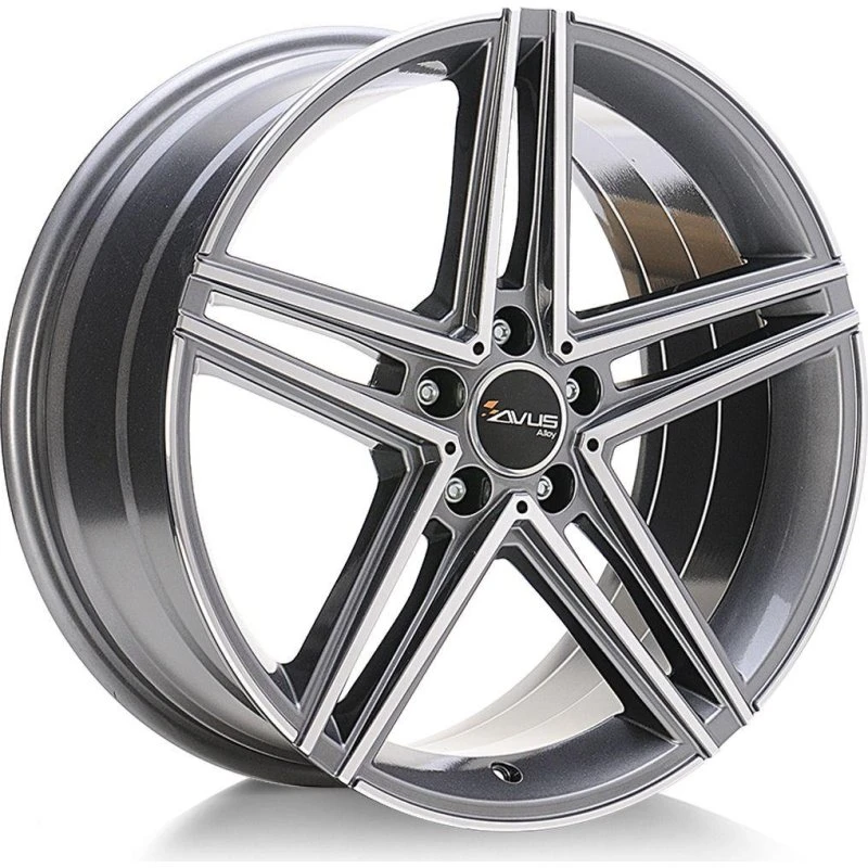 AVUS RACING AC-515 Felge Anthrazit Poliert 7.5Jx18 5x112 ET52