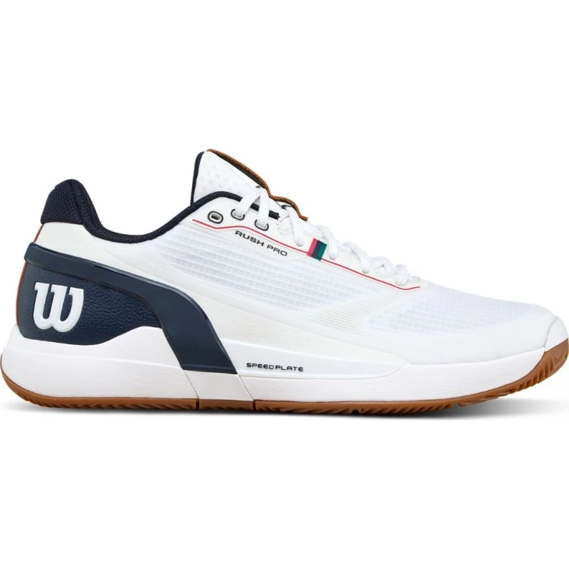 Wilson Rush Pro 5 Clay - Weiß/Navy Blazer