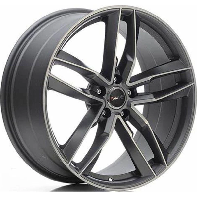 AVUS RACING AF16 Felge 7.5Jx17 5x112 ET29 matt anthrazit poliert