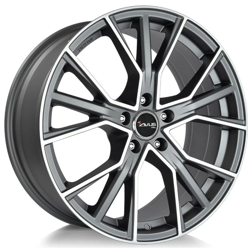 AVUS RACING AF18 Felge 8.5Jx20 5x112 ET20 matt anthrazit poliert