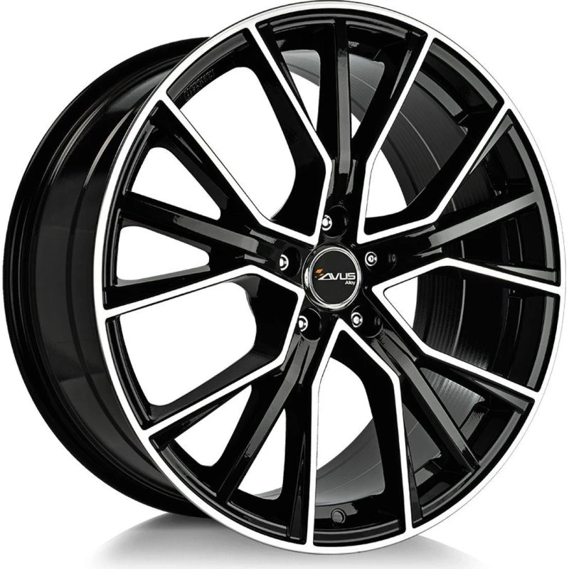 AVUS RACING AF18 Felge 8.0Jx18 5x112 ET48 Black Polished