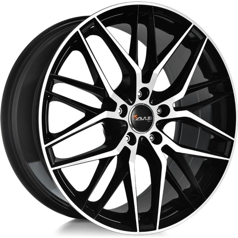AVUS RACING AF19 Felge 8.0Jx18 5x112 ET30 Black Polished