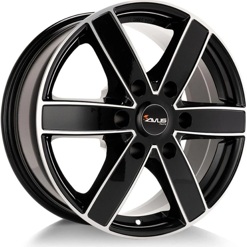 AVUS RACING AC-V61 Felge schwarz poliert 8.0Jx18 6x130 ET50