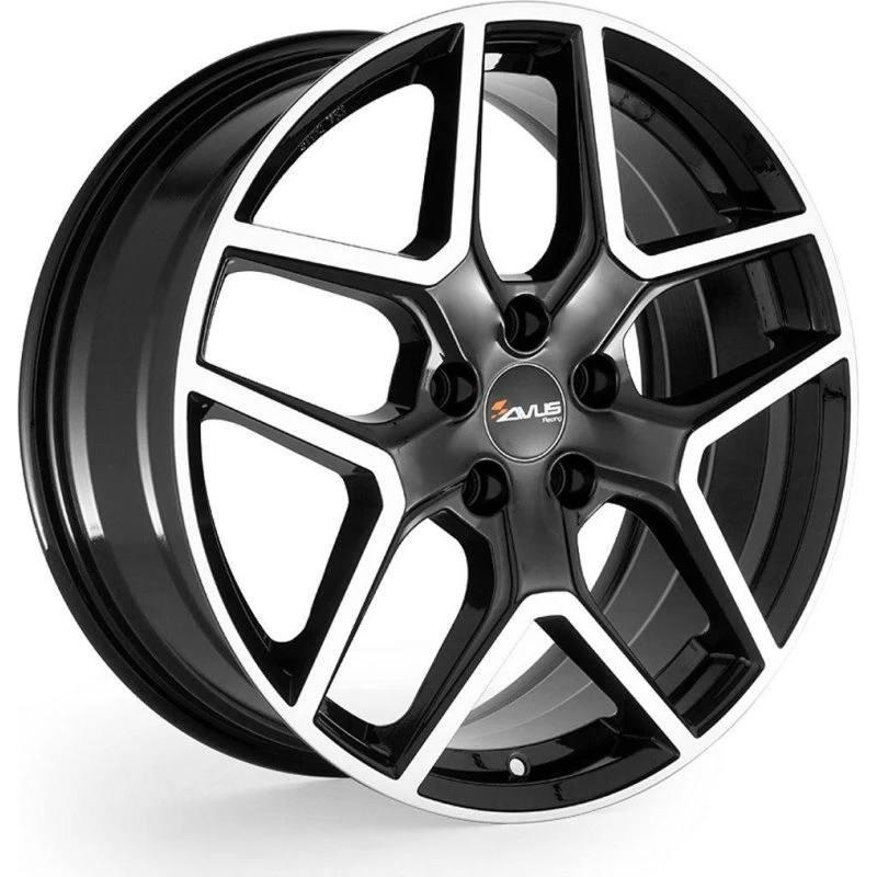 AVUS RACING AC-519 Felge 7.5Jx18 5x110 ET40 Black Polished