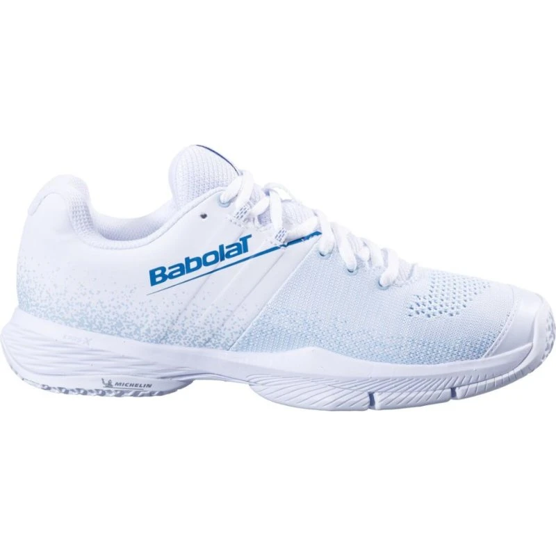 Babolat Sensa Damen Padel-Schuhe - Weiß/Cool Blue