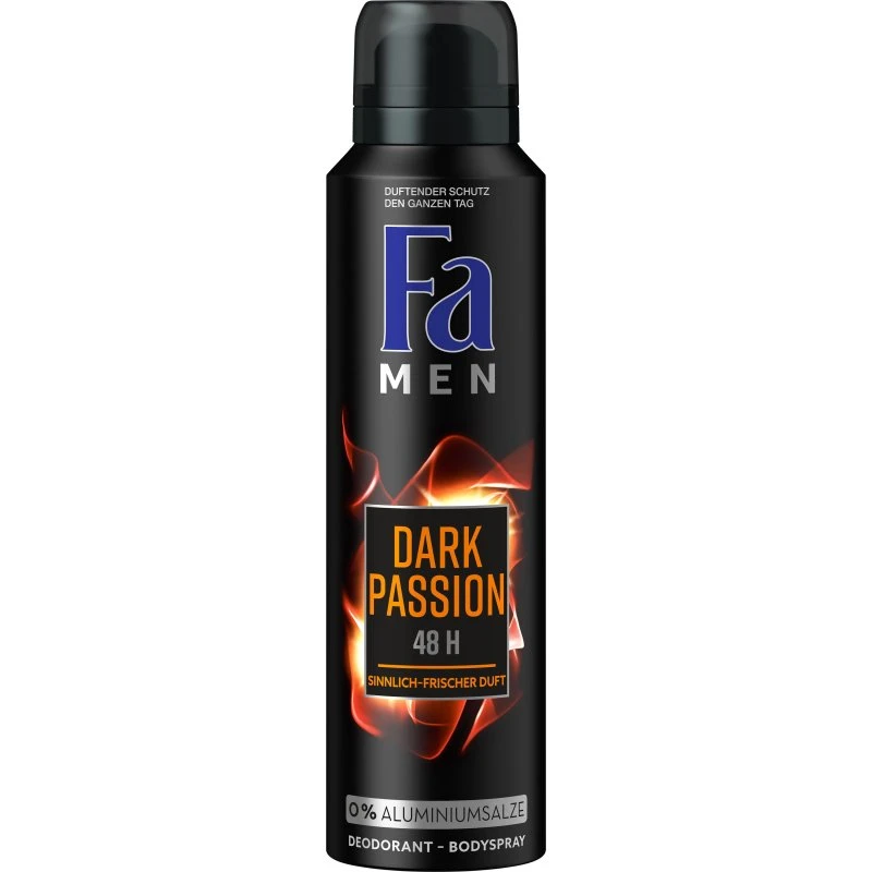 Fa Deo Spray Men Dark Passion 150ml 6er Pack