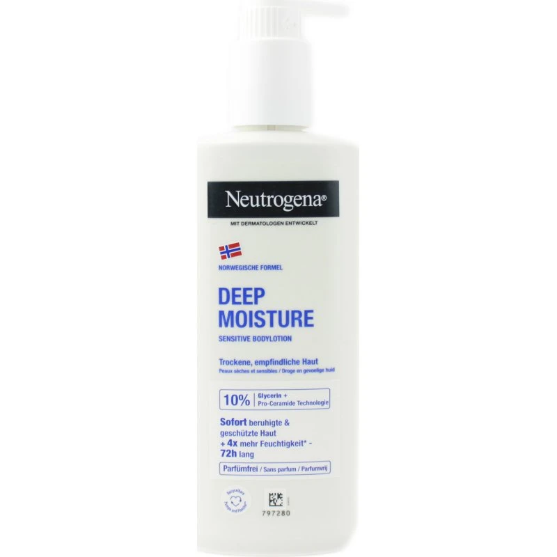 Neutrogena Deep Moisture Bodylotion Sensitive 250 ml