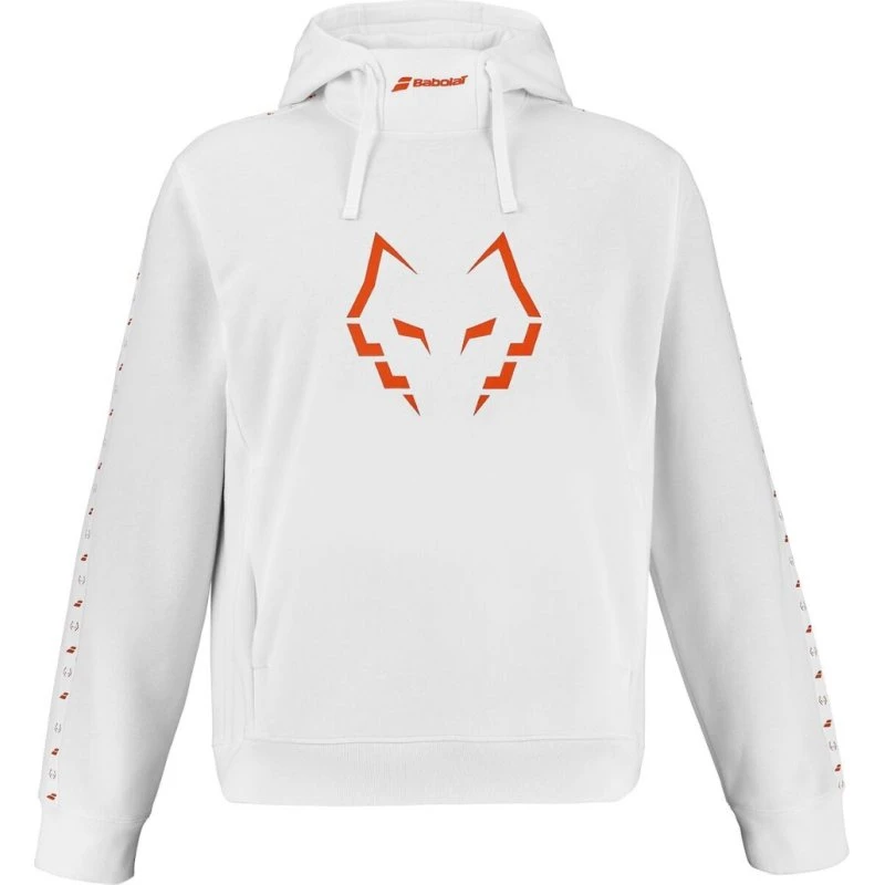 Babolat Hood Sweat Juan Lebron White Hoodie