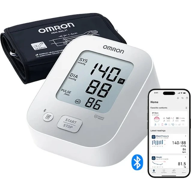 Omron X2+ Connect Oberarm-Blutdruckmessgerät mit App