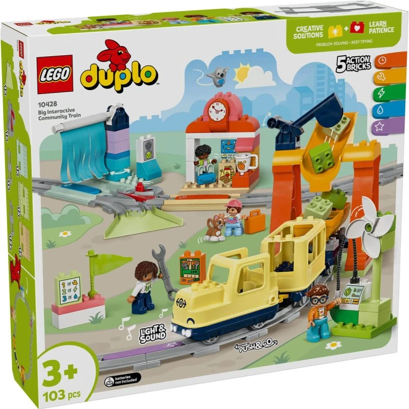 LEGO DUPLO 10428 Große interaktive Eisenbahn Spielset