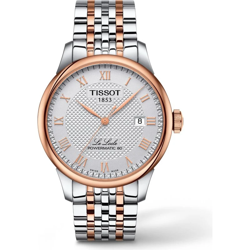 Tissot Le Locle Powermatic 80 Herrenuhr Roségoldgrün