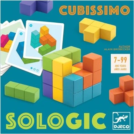 Djeco SOLOGIC Cubissimo – Logikspiel mit 60 Herausforderungen