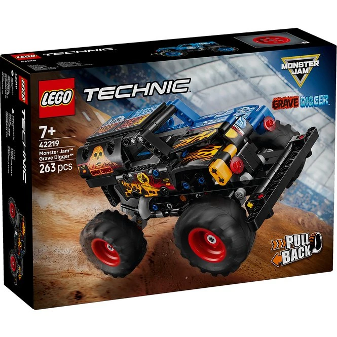 LEGO Technic 42219 Monster Jam Grave Digger Feuer und Eis