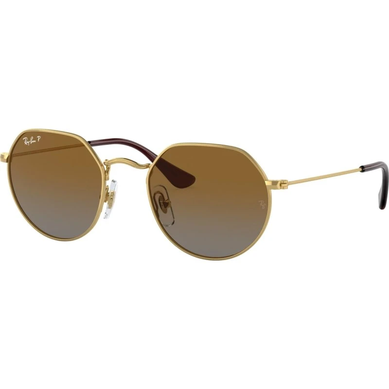 Ray-Ban Junior Jack RJ9565S Gold mit polarisierten Gläsern
